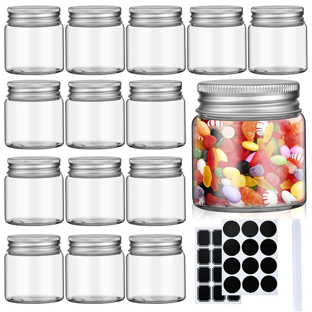 Candle Making Jars With Lids - 2オンス ミニメイソンジャー、蓋付き広口透明ガラスジャー、食品保存、スパイス、ジャム、蜂蜜、ゼリー用の優れたシーリングメイソン缶詰