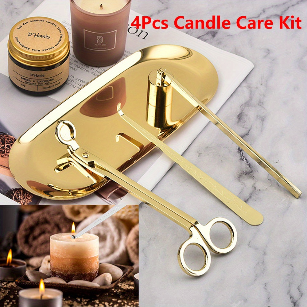 4 ピース/セット高級キャンドルケアキットステンレス鋼芯トリ - Candle Making Tutorial のレビューと価格