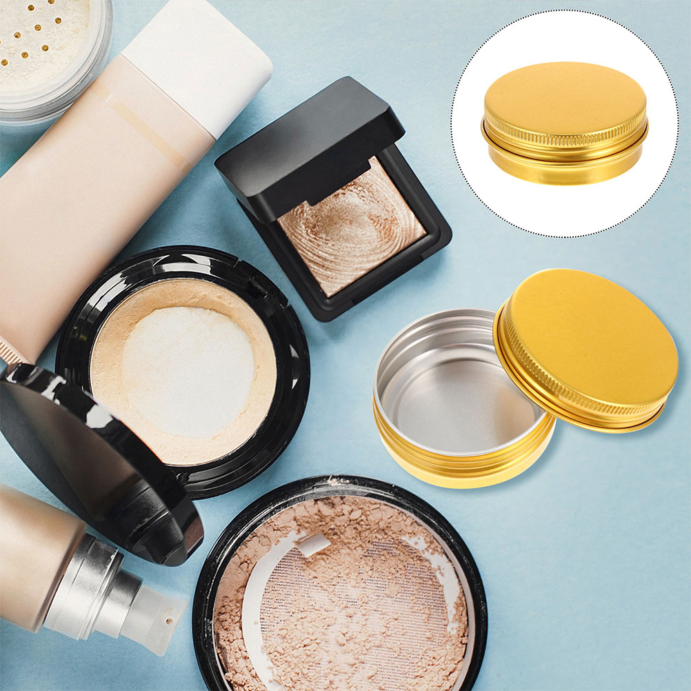 12個入り、ねじ式蓋付きのアルミ製小瓶。30ml。クリーム、 - Tin Container Lid のレビューと価格