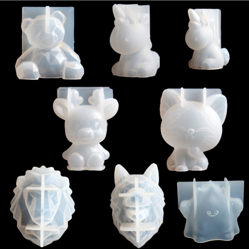 透明ユニコーンシリコーンエポキシ樹脂金型ジオメトリクマウサギ - Candle Making Tutorial のレビューと価格